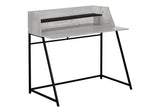 Computer Desk For Home Office, Laptop, Storage Shelves, Marble Look Contemporary & Modern