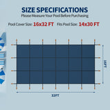 Swimming Pool Safety Cover - Blue