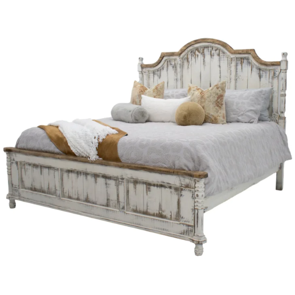 Clarice Queen Bed Jes White Jes Sandstone Top MIC-CLARICE-Q - C1JWS5