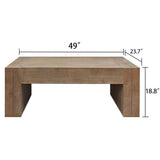 Minimalist Rectangular Center Table For Living Room