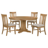 Auburn - 5 Piece Dining Set - Natural / Light Brown
