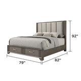 Hugo - Storage Bed With Upholstered Headboard