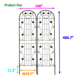 Metal Garden Trellis Rustproof Trellis For Climbing Plant Outdoor Flower Support