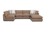 6-Piece Sectional Sofa with Ottoman - 82501 3455-19x2+82503 3455-19x3+82518 3455-19