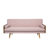Aidan - Mid Century Modern Tufted Fabric Sofa