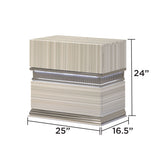 Leonor - 2 Drawer Nightstand - Gray