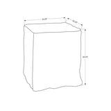 Square Accent Table, Indoor Outdoor - White
