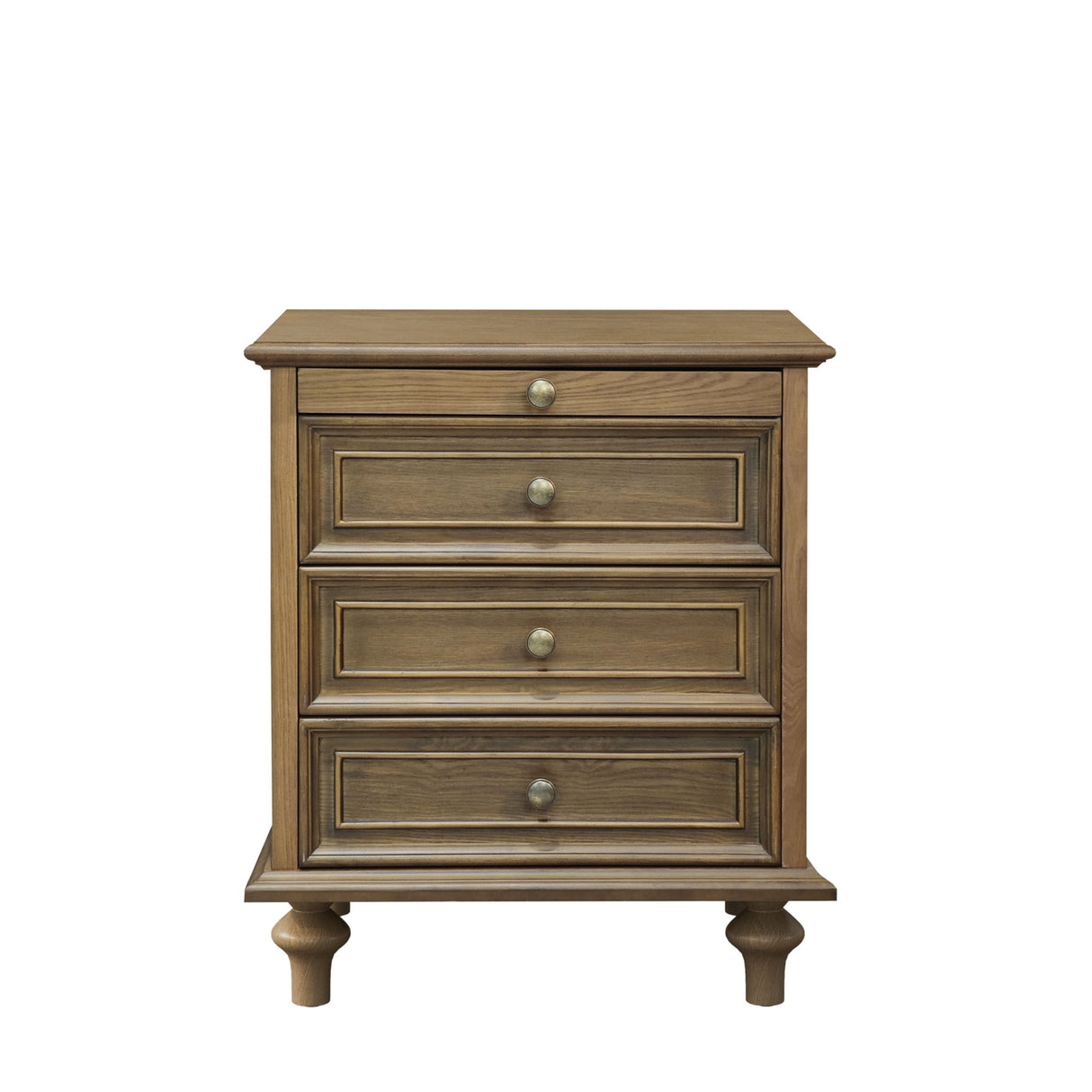 Nightstands With 4 Drawer, Storage End Table With Hidden Pull Out Shelf