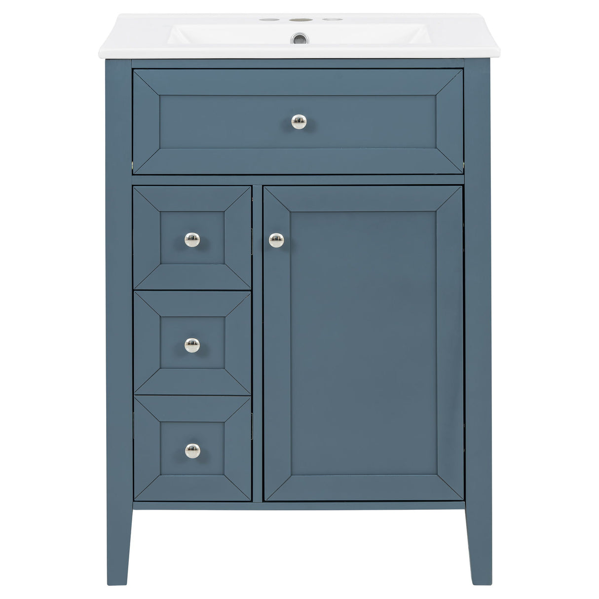 Bathroom Vanity With Sink, Soft Closing Cabinet