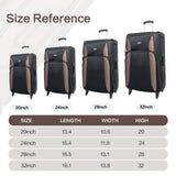 4 Piece Set Softshell Luggage