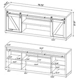 2 Door TV Stand - Driftwood