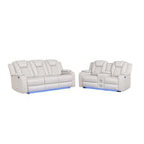 Benz - LED & Power Recliner With Adjustable Headrests And Ambient LED Lighting