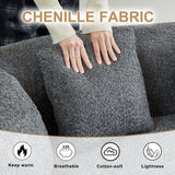 Curved Sectional Sofa With 6 Pillows