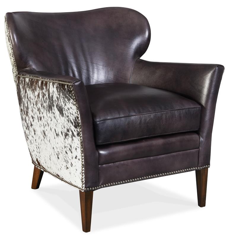 Kato leather Club Chair with Salt Pepper HOH - CC469-097