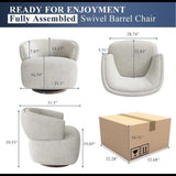 Swivel Barrel Accent Oversized Club Chair