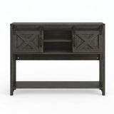 Farmhouse Entryway Table With Sliding Barn Door