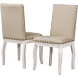 Upholstered Dining Chairs With Nailhead (Set of 2)