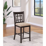 Lattice Back Counter Height Stools (Set of 2)