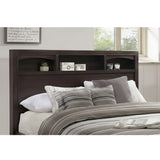 Queen Size Bed With Storage Drawers And Headboard - Brown Mix
