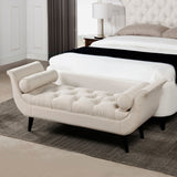 Alma - Tufted Flared Arm Entryway Bench