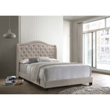 Maassluis - Bed With Button Tufted Headboard