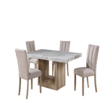 Sheena - 5 Pieces Dining Table Set With Chairs