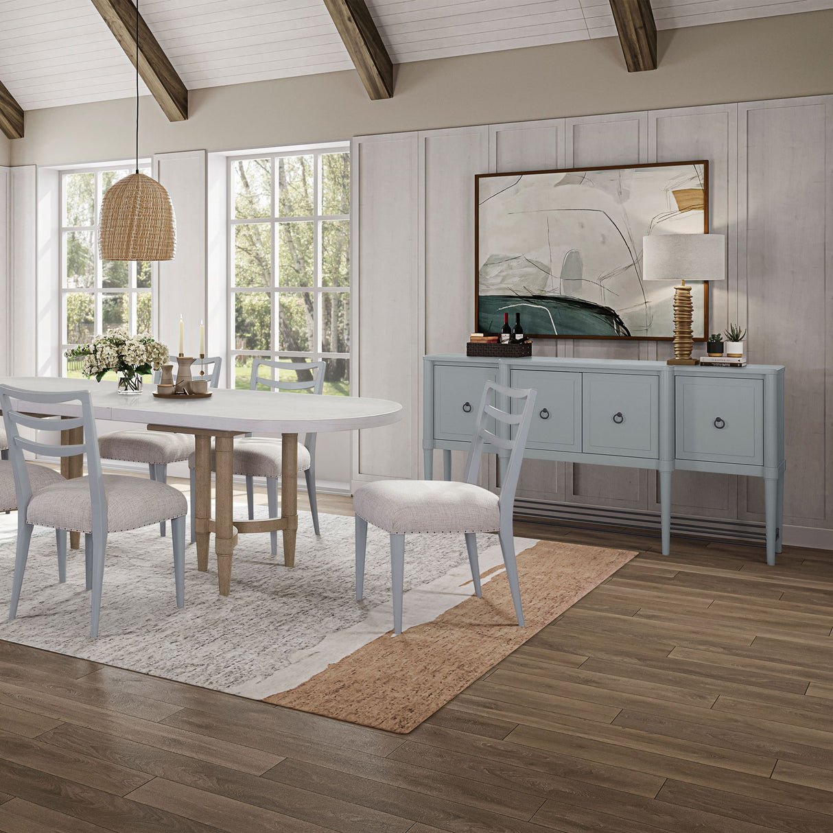 Breakfront Sideboard - Light Blue