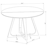 Imani - Round Marble Dining Table - Gold