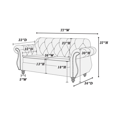 Loveseat With Pillows Living Room Furnitur