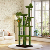 Cactus Cat Tree With Transparent Capsule