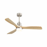 Indoor Ceiling Fan With Dimmable LED Light, 6 Speed Remote ControlLED DC Motor, Reversible Blades