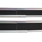 Premium Adjustable Telescoping Wheelchair Track Ramps Aluminium - Silver
