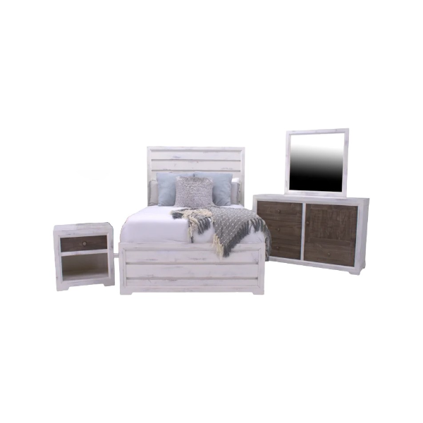 Z Windjammer Queen Bed Dresser Mirror & Nightstand - WJQFB+WJQHB+WJQRS+WJMI+WJDRE+WJ1NS