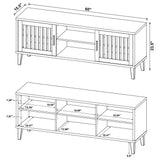 Jenine - 2 Door 60" TV Stand - Brown
