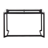 Masters - Modern Office Desk - Black / Clear