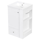 Modern Freestanding Bathroom Vanity With Sink, Soft-Close Drawer, Towel Bar