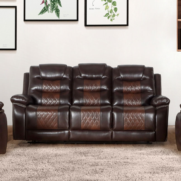 U7005-30-BRN NIKKO RECLINING SOFA - U7005-30-BRN