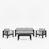 Outdoor Patio Set, All-Weather With Thick Cushions