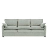 Modern 3 Seater Sofa With Side Storage Pockets For Living Room
