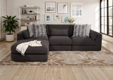 Laney Sofa w/ Ottoman - 93804x2+93803+93819