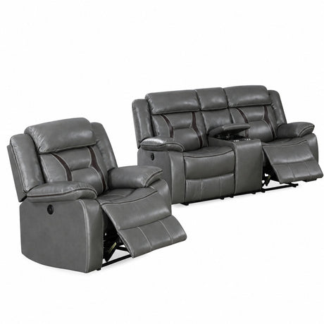 Living Room Set With Pillow Armrest And Tufted Backrest