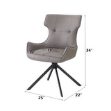 Damita - Side Chair With Swivel (Set of 2) - Camel