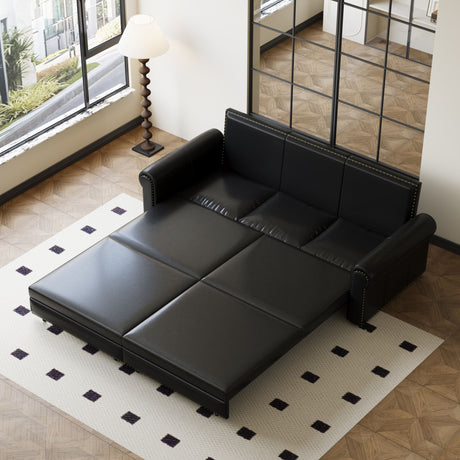 Chesterfield Sofa & Pull Out Bed