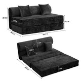 Convertible Design Sofa Bed, 2 Seater Fold Out Floor Couch