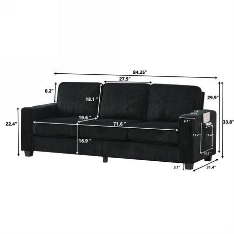 3 Seater Compact Sofa For Living Room