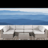 Outdoor Wicker Seating Group With Cushions
