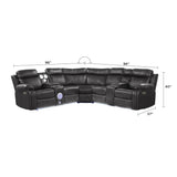 Lacrosse - Power Reclining Sectional Sofa