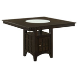 Tolland - Counter Height Dining Table With Storage Pedestal - Cappuccino