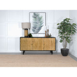 Madrid - 3 Door Accent Cabinet Doors - Natural / Black