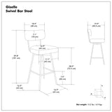 Giselle - Swivel Bar Stool (Set of 2)